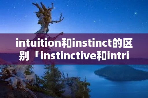 intuition和instinct的区别「instinctive和intrinsic」 intuition和instinct的区别「instinctive和intrinsic」
