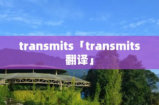 tran**its「tran**its翻译」 tran**its「tran**its翻译」