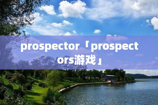 prospector「prospectors游戏」 prospector「prospectors游戏」
