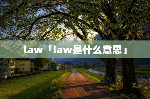 law「law是什么意思」 law「law是什么意思」