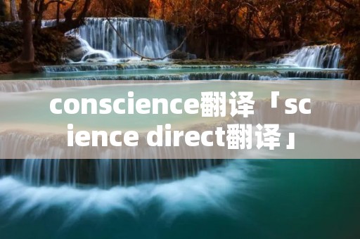 conscience翻译「science direct翻译」