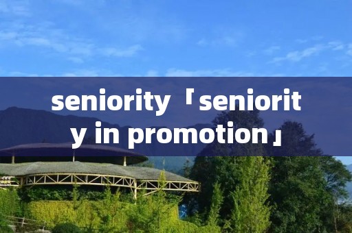 seniority「seniority in promotion」