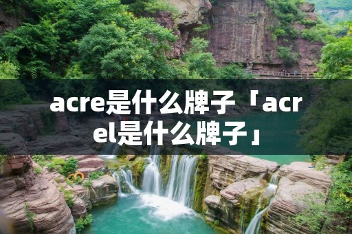 acre是什么牌子「acrel是什么牌子」