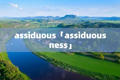 assiduous「assiduousness」