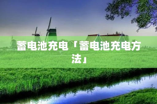 蓄电池充电「蓄电池充电方法」 蓄电池充电「蓄电池充电方法」