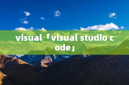 visual「visual studio code」