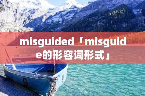 misguided「misguide的形容词形式」