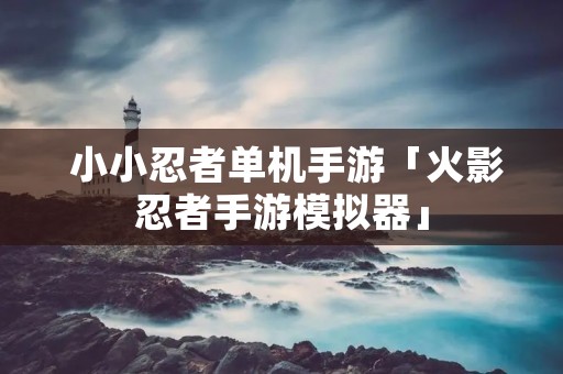 小小忍者单机手游「火影忍者手游模拟器」