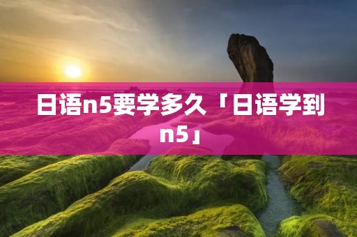 日语n5要学多久「日语学到n5」 日语n5要学多久「日语学到n5」