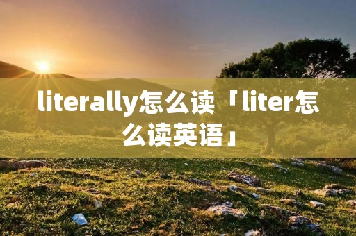 literally怎么读「liter怎么读英语」