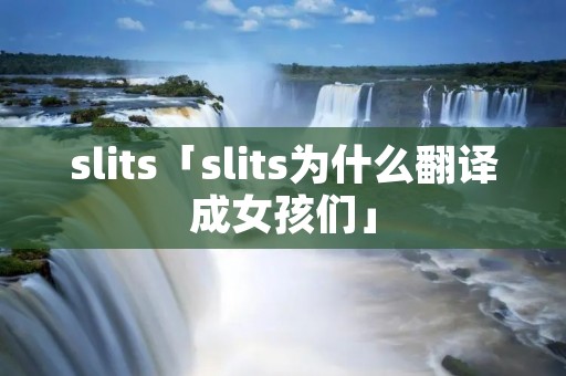 slits「slits为什么翻译成女孩们」 slits「slits为什么翻译成女孩们」