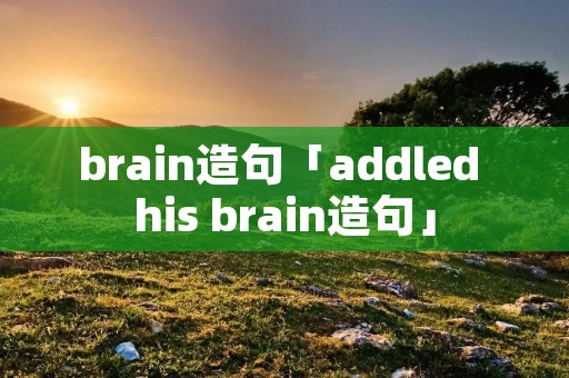 brain造句「addled his brain造句」 brain造句「addled his brain造句」
