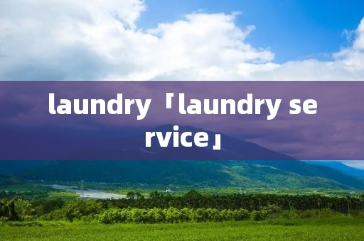 laundry「laundry service」
