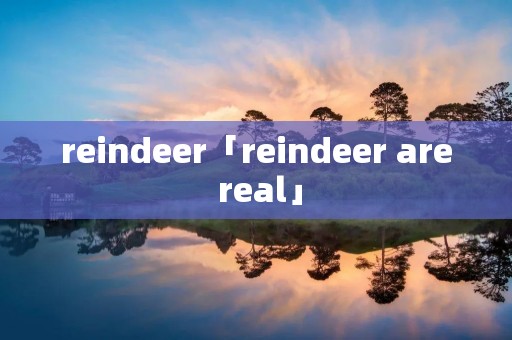 reindeer「reindeer are real」
