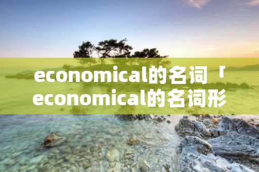 economical的名词「economical的名词形式」