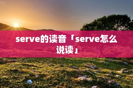 serve的读音「serve怎么说读」