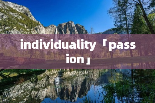 individuality「passion」 individuality「passion」