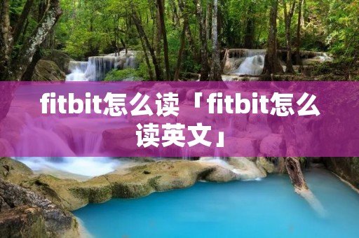 fitbit怎么读「fitbit怎么读英文」