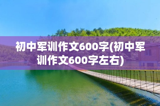 初中军训作文600字(初中军训作文600字左右)