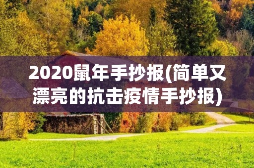 2020鼠年手抄报(简单又漂亮的抗击**手抄报)