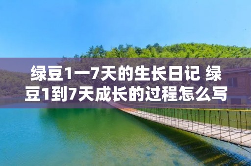 绿豆1一7天的生长日记 绿豆1到7天成长的过程怎么写 绿豆1一7天的生长日记 绿豆1到7天成长的过程怎么写