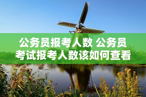 公务员报考人数 公务员考试报考人数该如何查看 公务员报考人数 公务员考试报考人数该如何查看