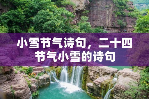 小雪节气诗句,二十四节气小雪的诗句 小雪节气诗句,二十四节气小雪的诗句
