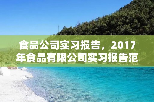 食品公司实习报告，2017年食品有限公司实习报告范文
