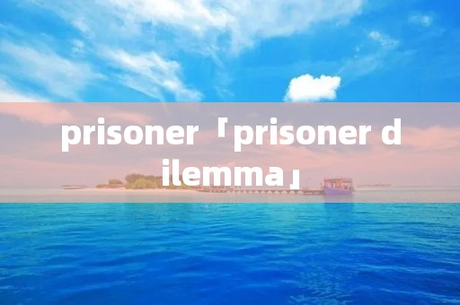 prisoner「prisoner dilemma」