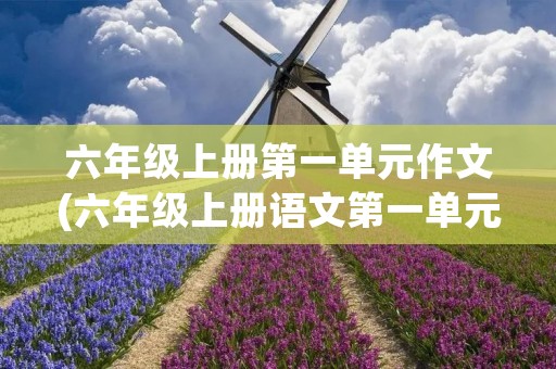 六年级上册第一单元作文(六年级上册语文第一单元作文10篇) 六年级上册第一单元作文(六年级上册语文第一单元作文10篇)