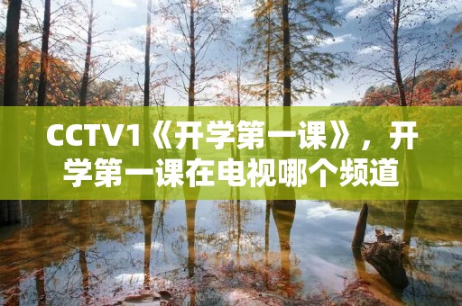 CCTV1《开学第一课》,开学第一课在电视哪个频道