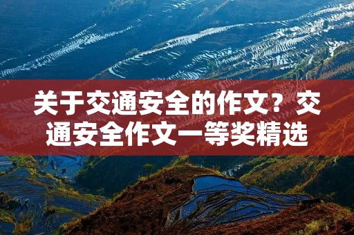 关于交通安全的作文？交通安全作文一等奖精选10篇