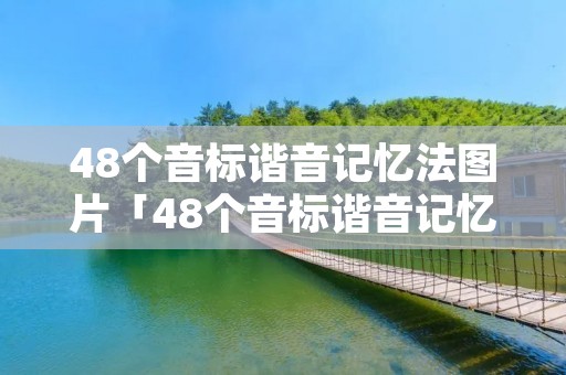 48个音标谐音记忆法图片「48个音标谐音记忆法图片高清」