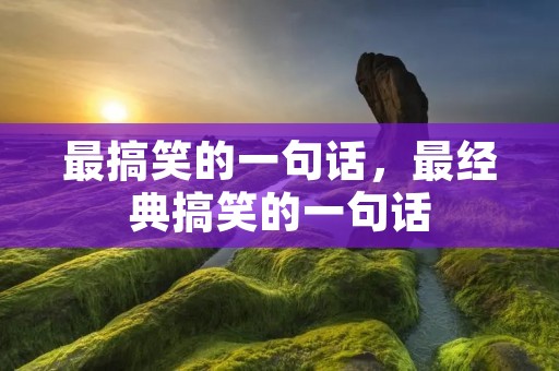 最搞笑的一句话,最经典搞笑的一句话 最搞笑的一句话,最经典搞笑的一句话
