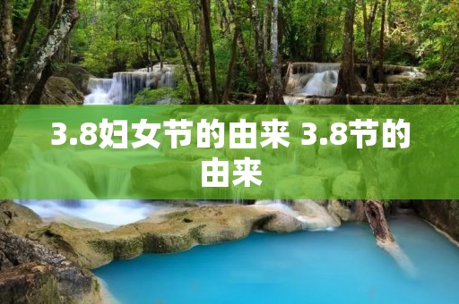 3.8妇女节的由来 3.8节的由来 3.8妇女节的由来 3.8节的由来