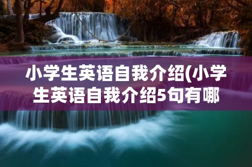 小学生英语自我介绍(小学生英语自我介绍5句有哪些)