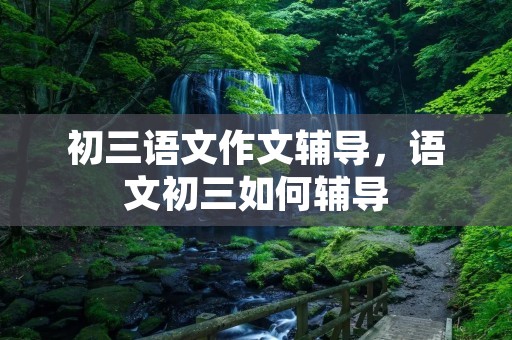初三语文作文辅导，语文初三如何辅导