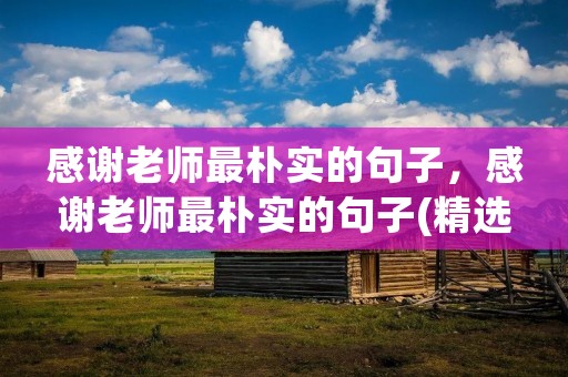 感谢老师最朴实的句子,感谢老师最朴实的句子(精选22句) 感谢老师最朴实的句子,感谢老师最朴实的句子(精选22句)