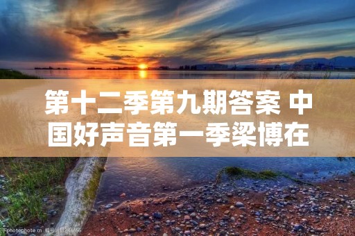 第十二季第九期答案 中国好声音第一季梁博在第几场 第十二季第九期答案 中国好声音第一季梁博在第几场