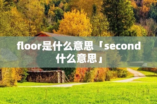 floor是什么意思「second什么意思」 floor是什么意思「second什么意思」