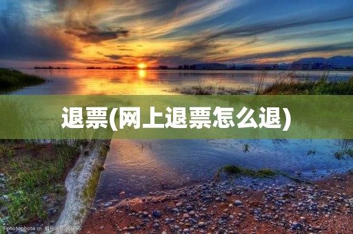 退票(网上退票怎么退)