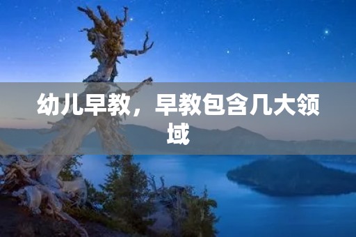幼儿早教，早教包含几大领域