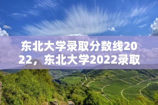 东北大学录取分数线2022，东北大学2022录取分数线
