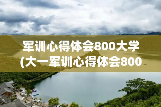 军训心得体会800大学(大一军训心得体会800字怎么写)