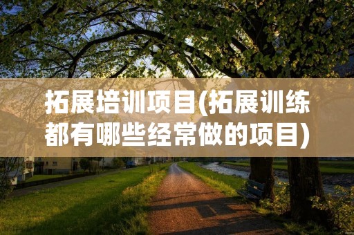 拓展培训项目(拓展训练都有哪些经常做的项目) 拓展培训项目(拓展训练都有哪些经常做的项目)