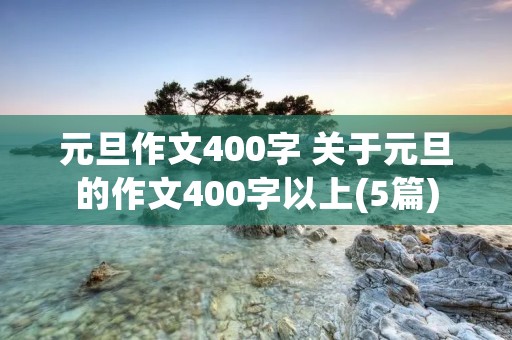 元旦作文400字 关于元旦的作文400字以上(5篇)