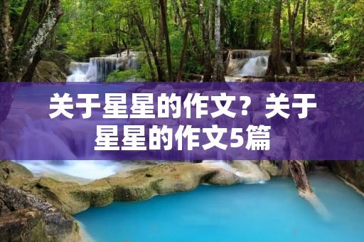 关于星星的作文?关于星星的作文5篇