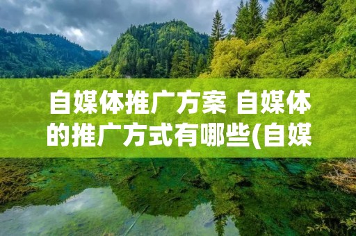 自媒体推广方案 自媒体的推广方式有哪些(自媒体推广的10种方法)