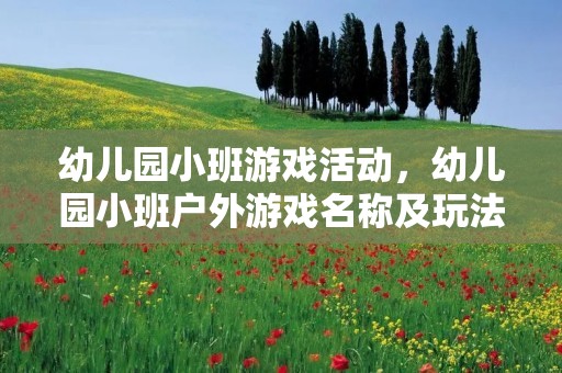 幼儿园小班游戏活动,幼儿园小班户外游戏名称及玩法