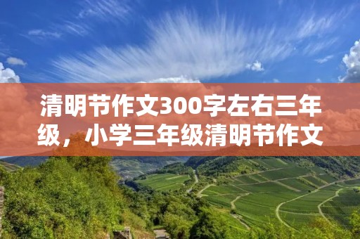 清明节作文300字左右三年级,小学三年级清明节作文300字 清明节作文300字左右三年级,小学三年级清明节作文300字